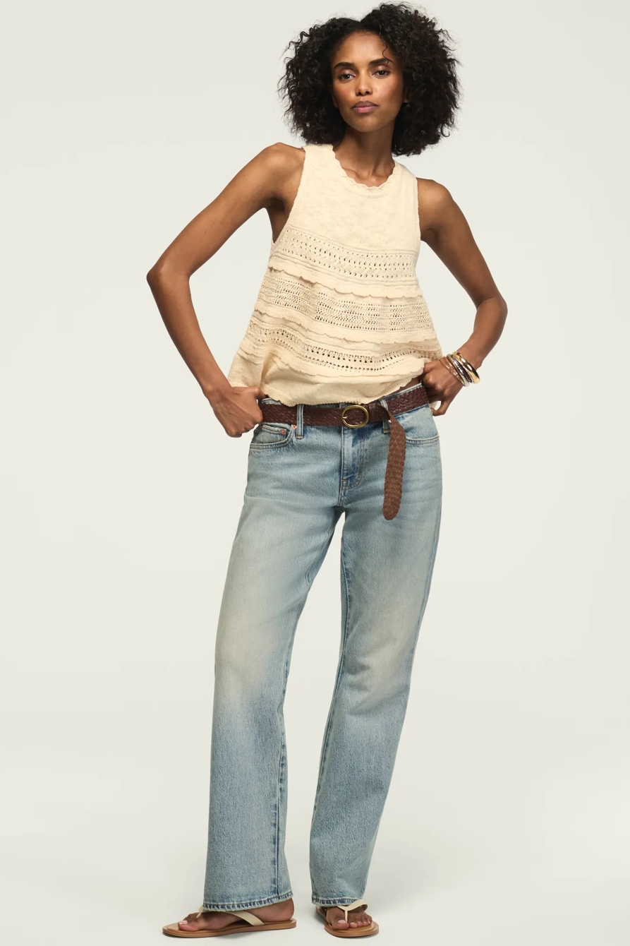 TIERED RUFFLE SWEATER TANK, image 5