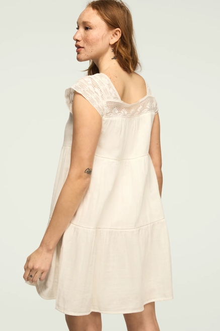 TIERED LACE SLEEVE MINI DRESS, image 3