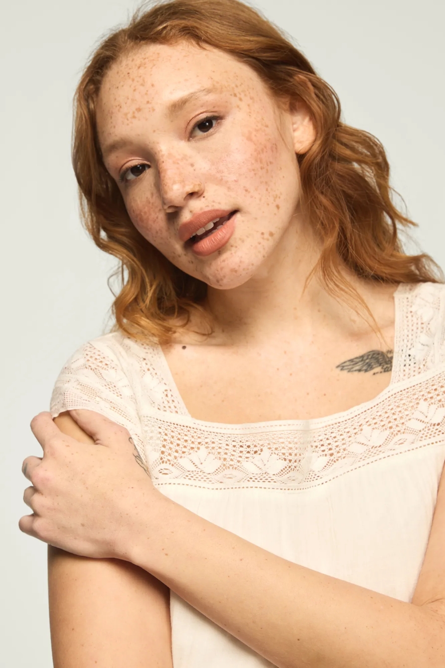 TIERED LACE SLEEVE MINI DRESS, image 5