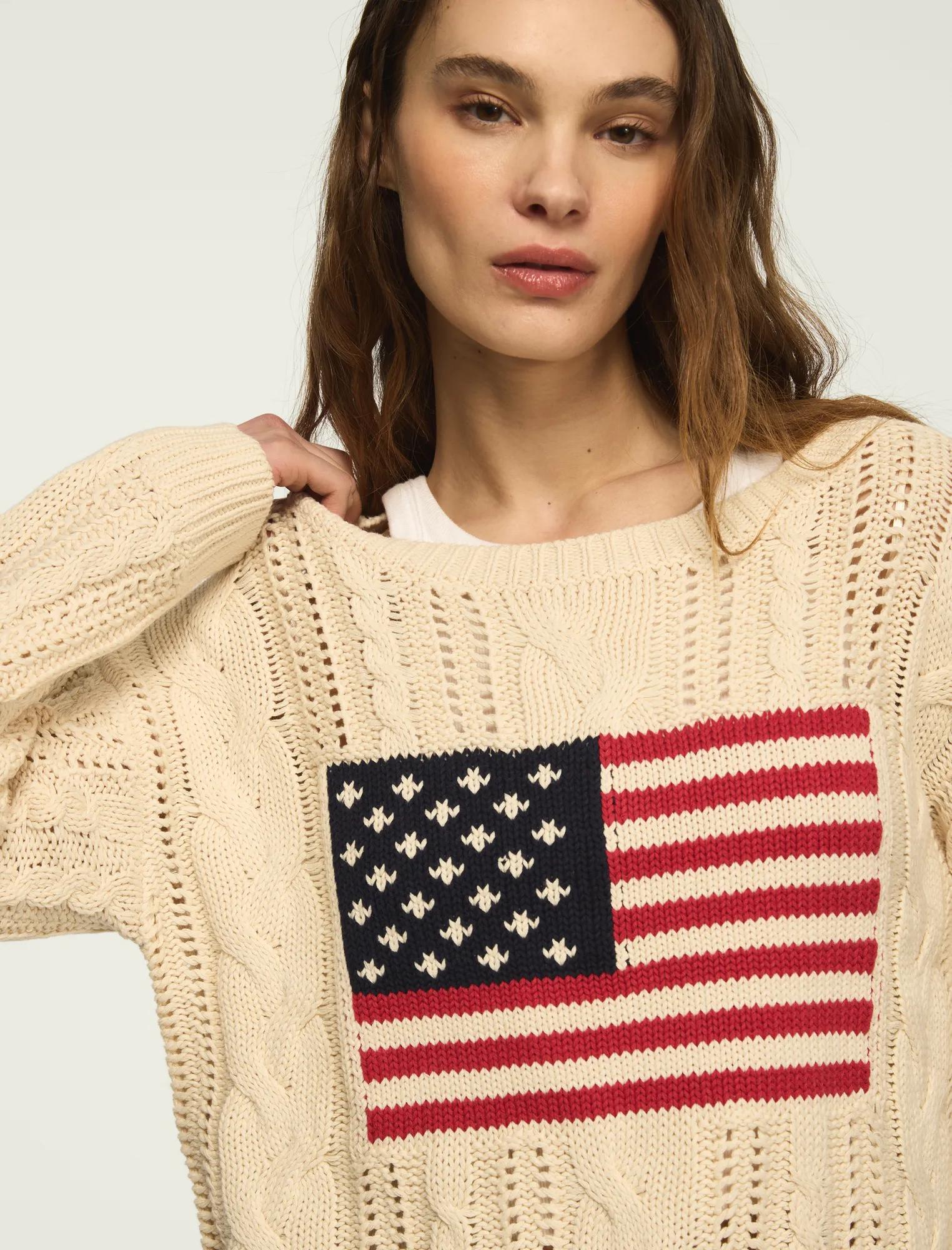 americana pullover sweater