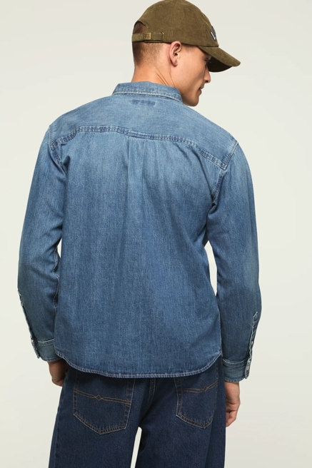 DENIM UTILITY SHIRT, image 3