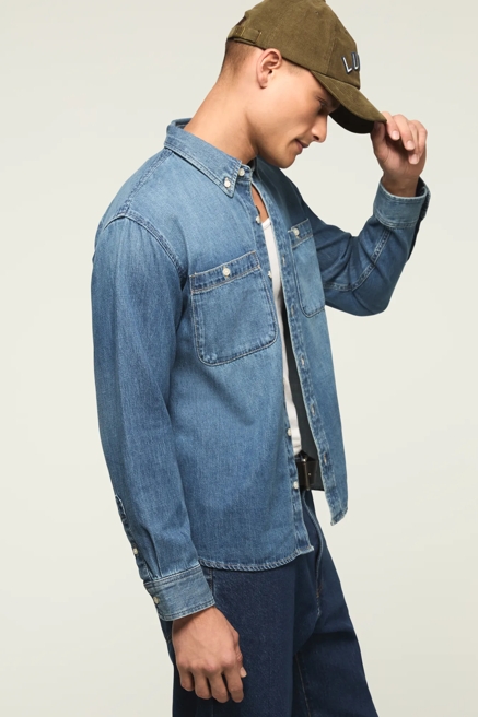 DENIM UTILITY SHIRT, image 4