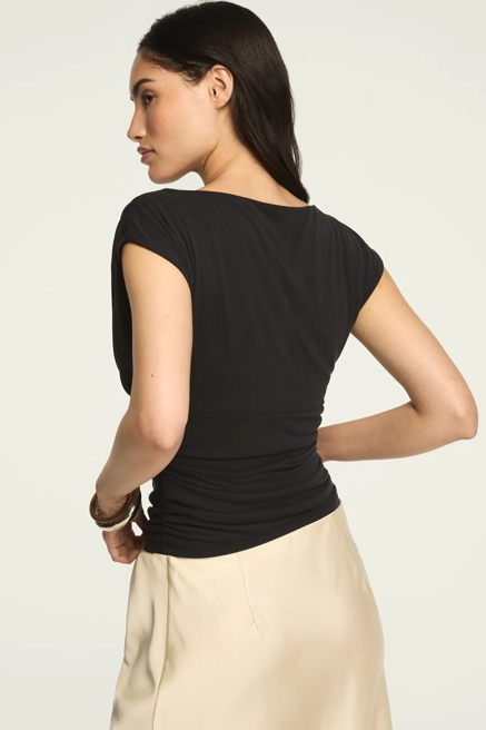 SANDWASH BANDED WAIST TEE, image 3