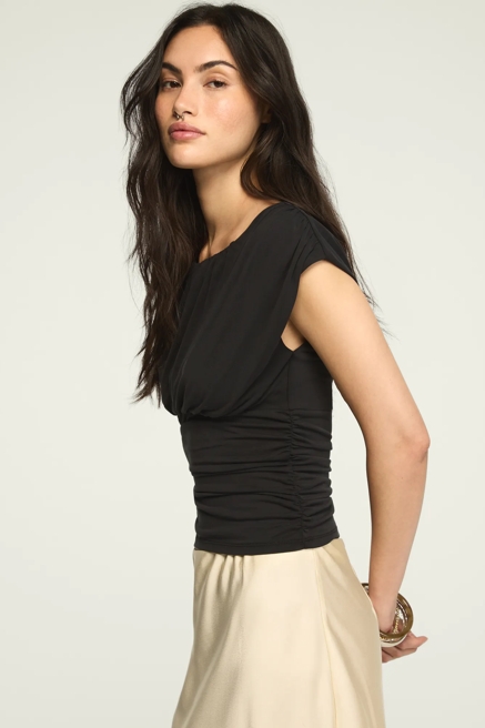 SANDWASH BANDED WAIST TEE, image 4