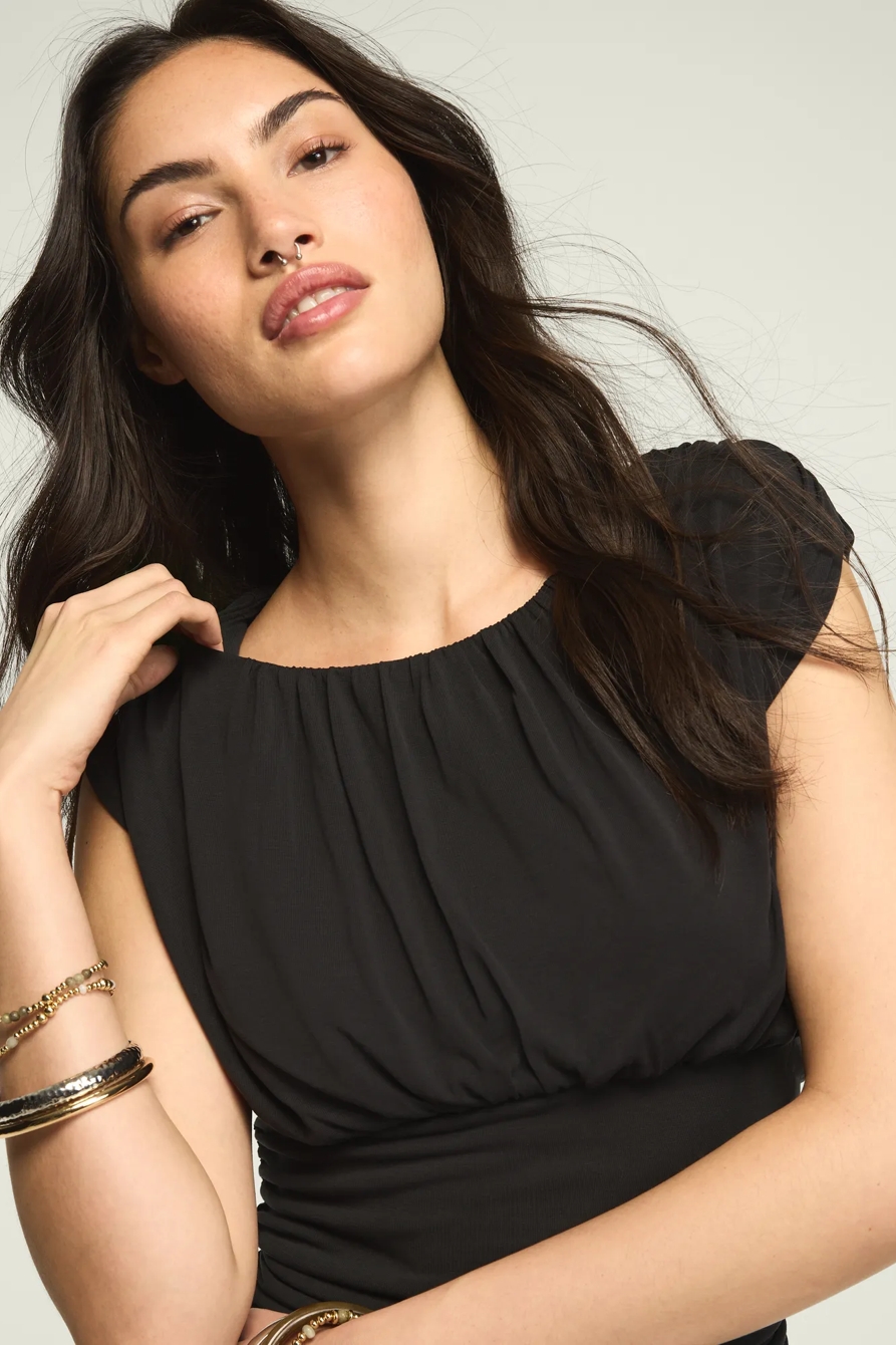 SANDWASH BANDED WAIST TEE, image 5