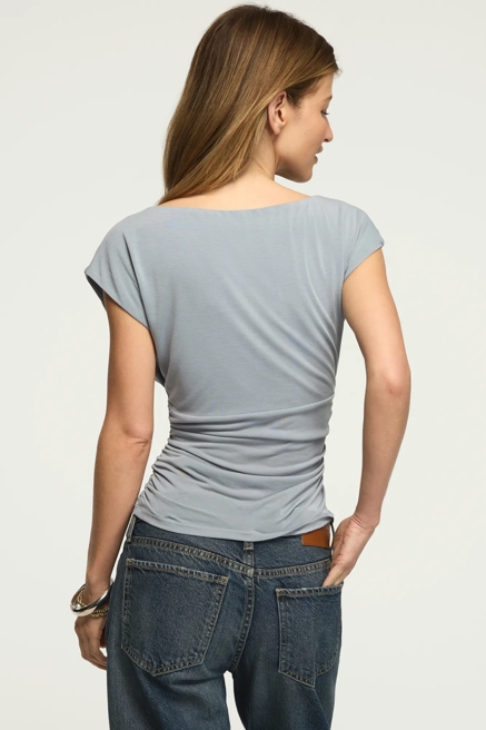 SANDWASH BANDED WAIST TEE, image 3