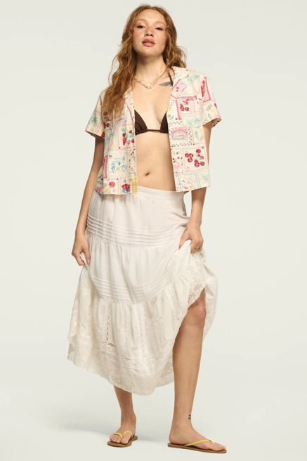 PRINTED LINEN CAMP SHIRT, image 2