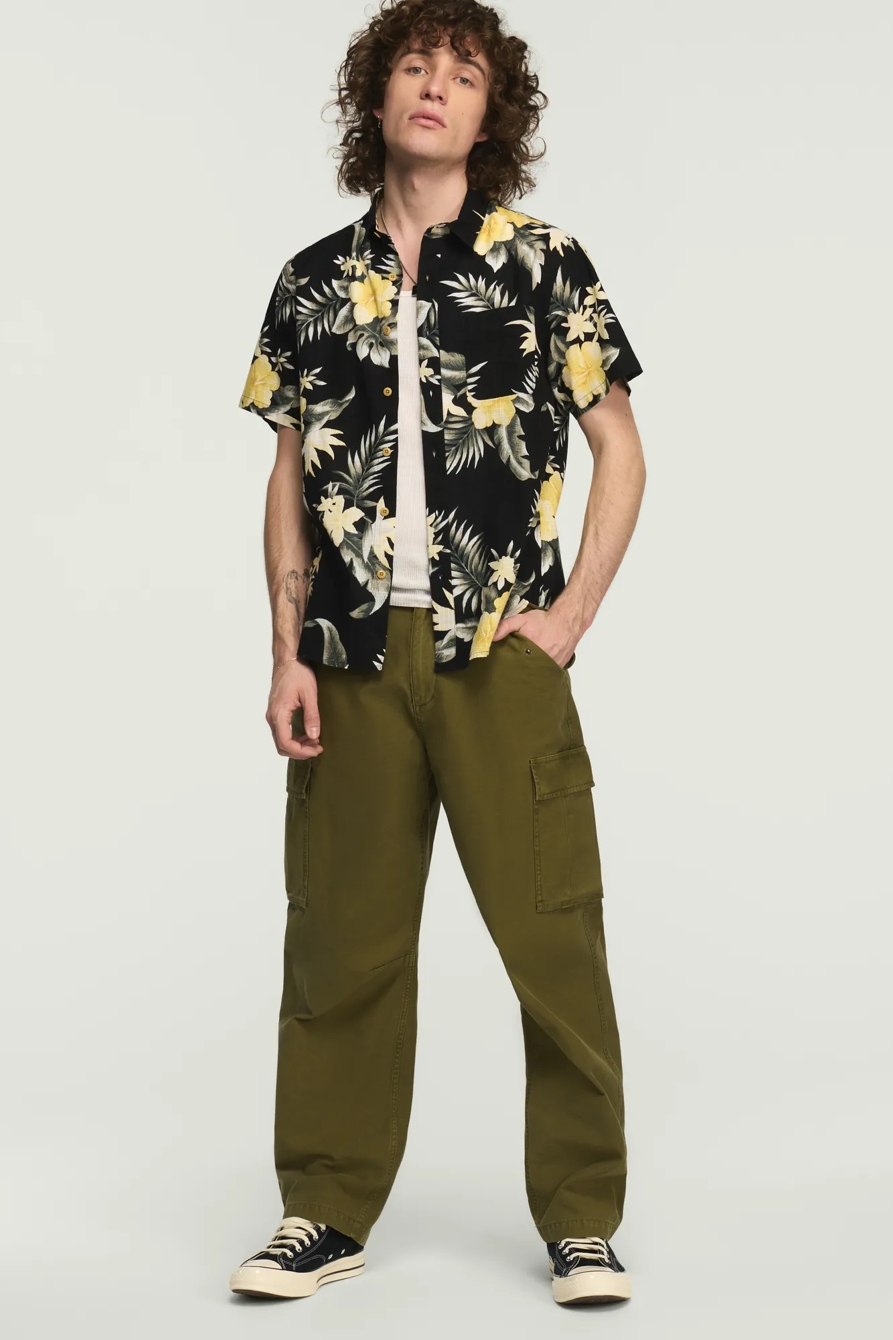 SHORT SLEEVE PRINTED CAMP COLLAR SHIRT, image 5