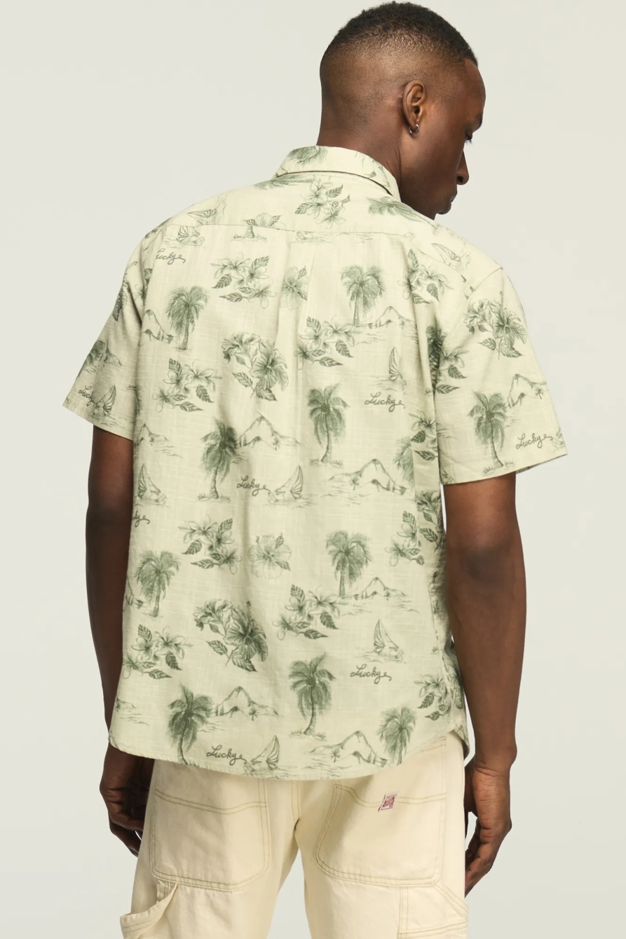 SHORT SLEEVE PRINTED CAMP COLLAR SHIRT, image 3