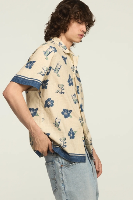 SHORT SLEEVE PRINTED CAMP COLLAR SHIRT, image 4