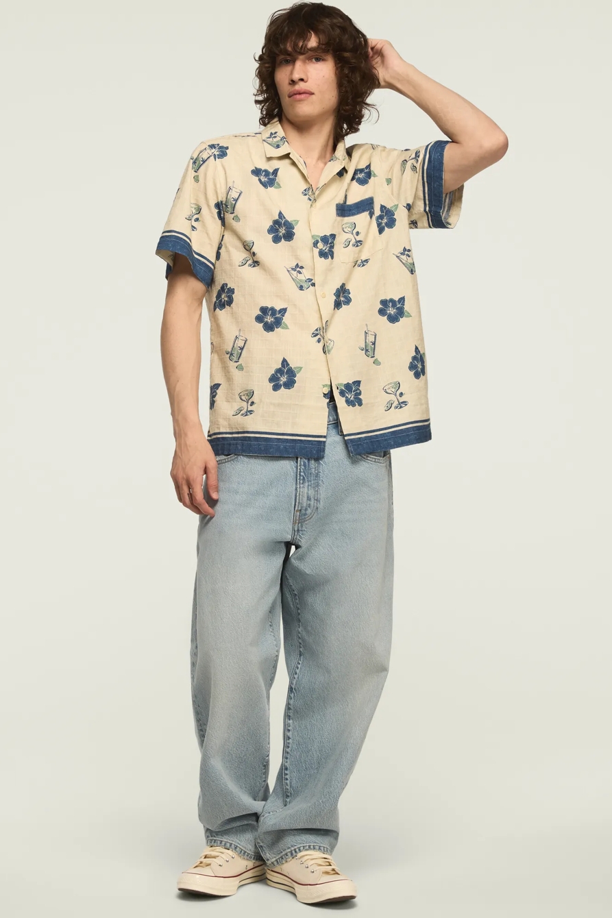 SHORT SLEEVE PRINTED CAMP COLLAR SHIRT, image 5