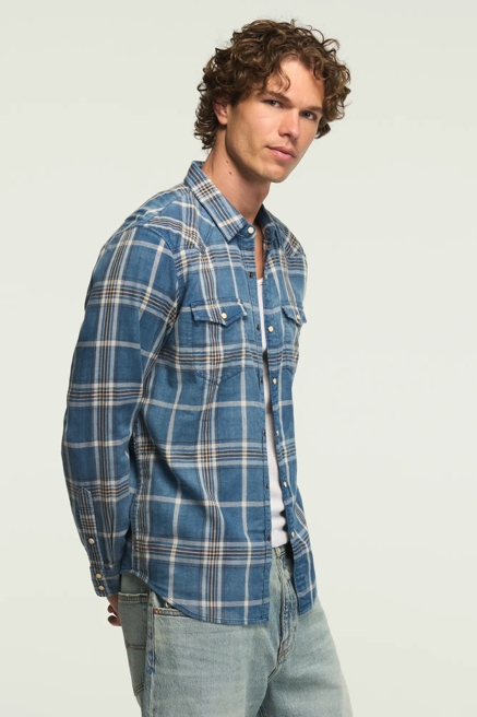LONG SLEEVE DOUBLE GAUZE MESA WESTERN SHIRT, image 4