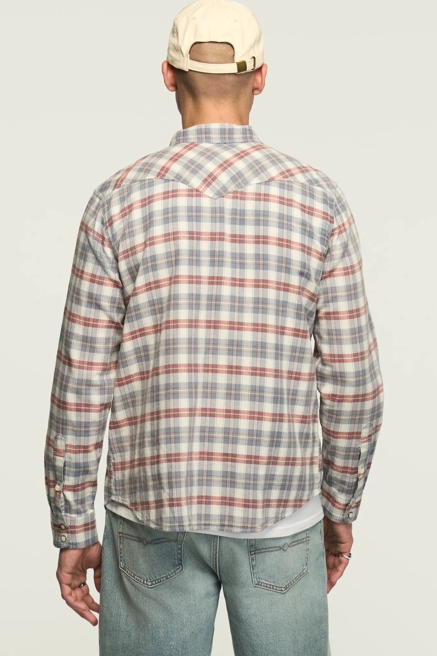 LONG SLEEVE DOUBLE GAUZE MESA WESTERN SHIRT, image 3