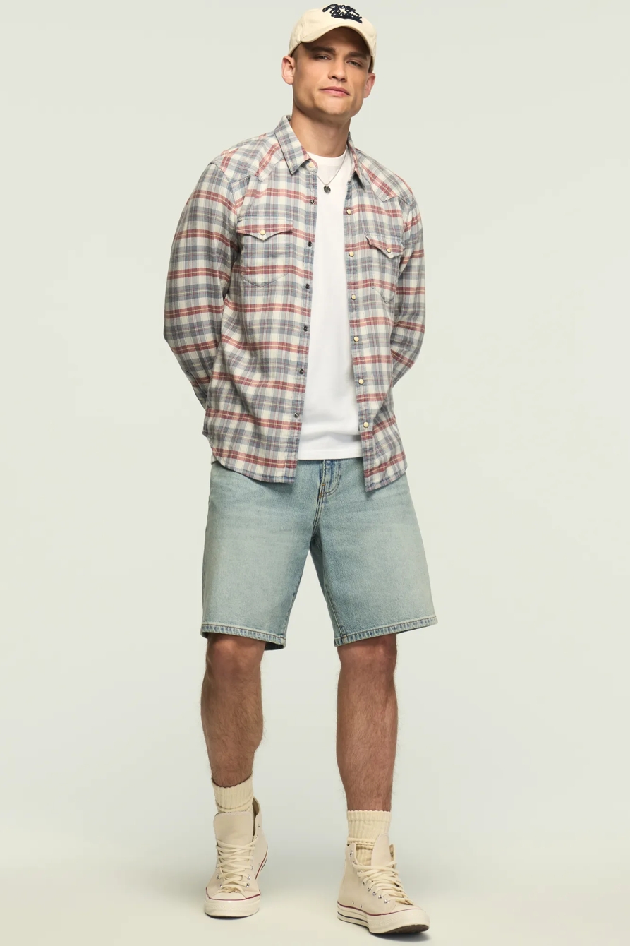 LONG SLEEVE DOUBLE GAUZE MESA WESTERN SHIRT, image 5