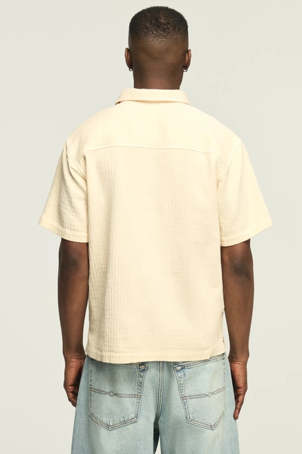 SHORT SLEEVE DOUBLE CLOTH POPOVER SHIRT, image 3