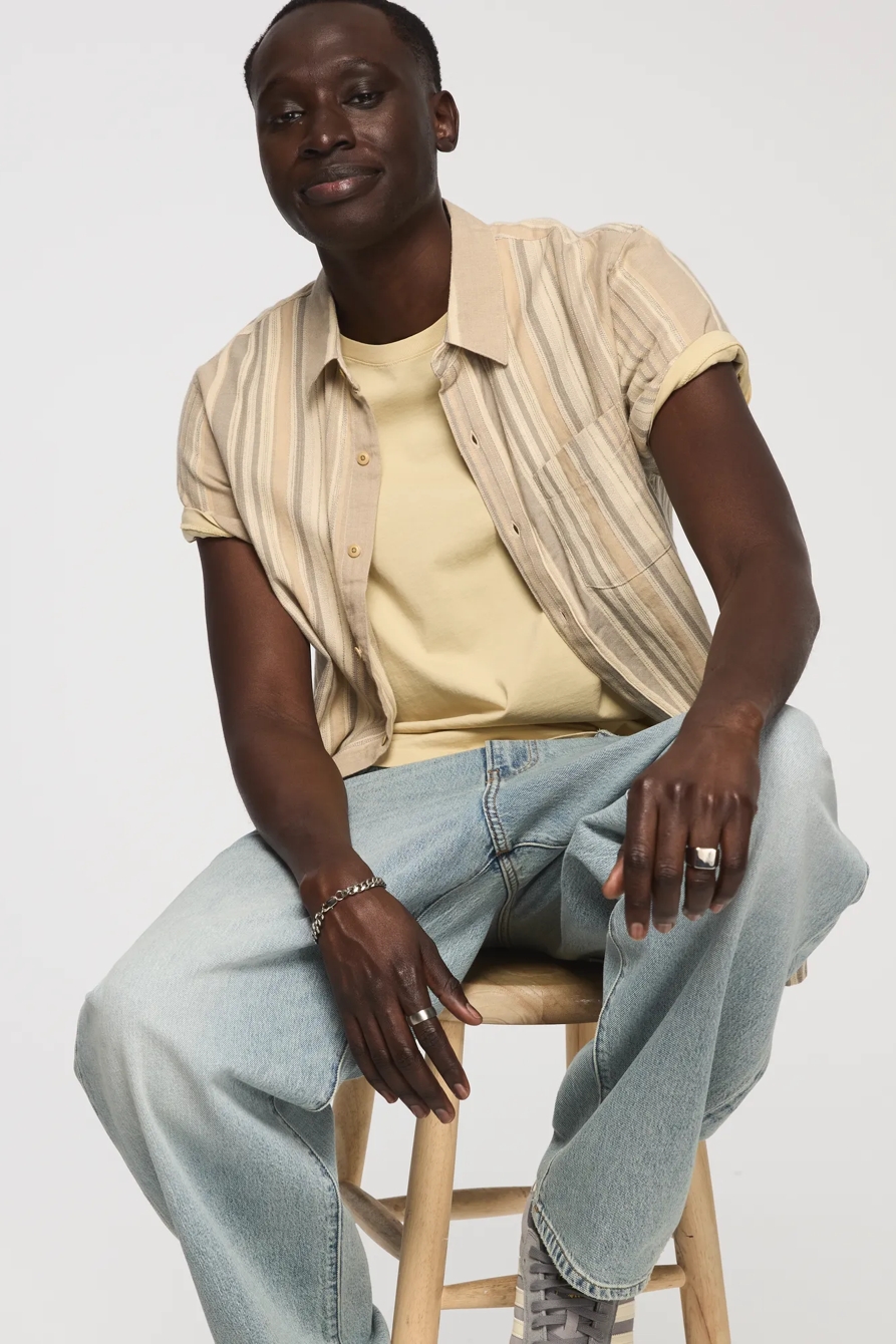 SHORT SLEEVE ONE POCKET SAN GABRIEL DOBBY, image 5