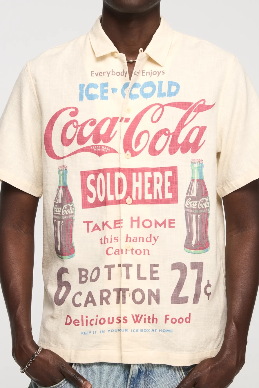 SHORT SLEEVE COCA COLA PRINTED SHIRT, image 2