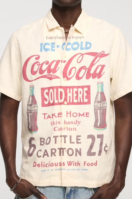 SHORT SLEEVE COCA COLA PRINTED SHIRT, image 2