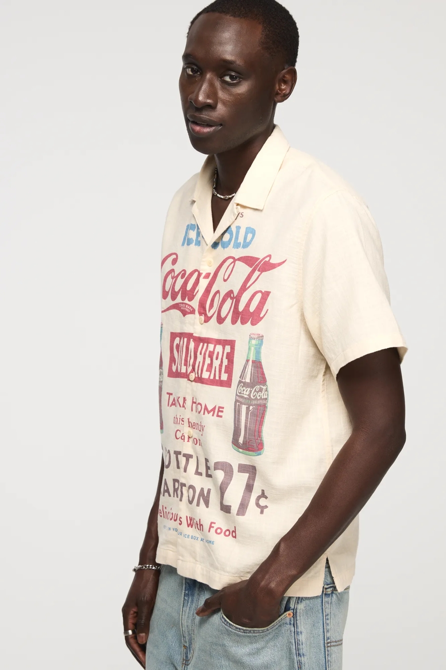 SHORT SLEEVE COCA COLA PRINTED SHIRT, image 4