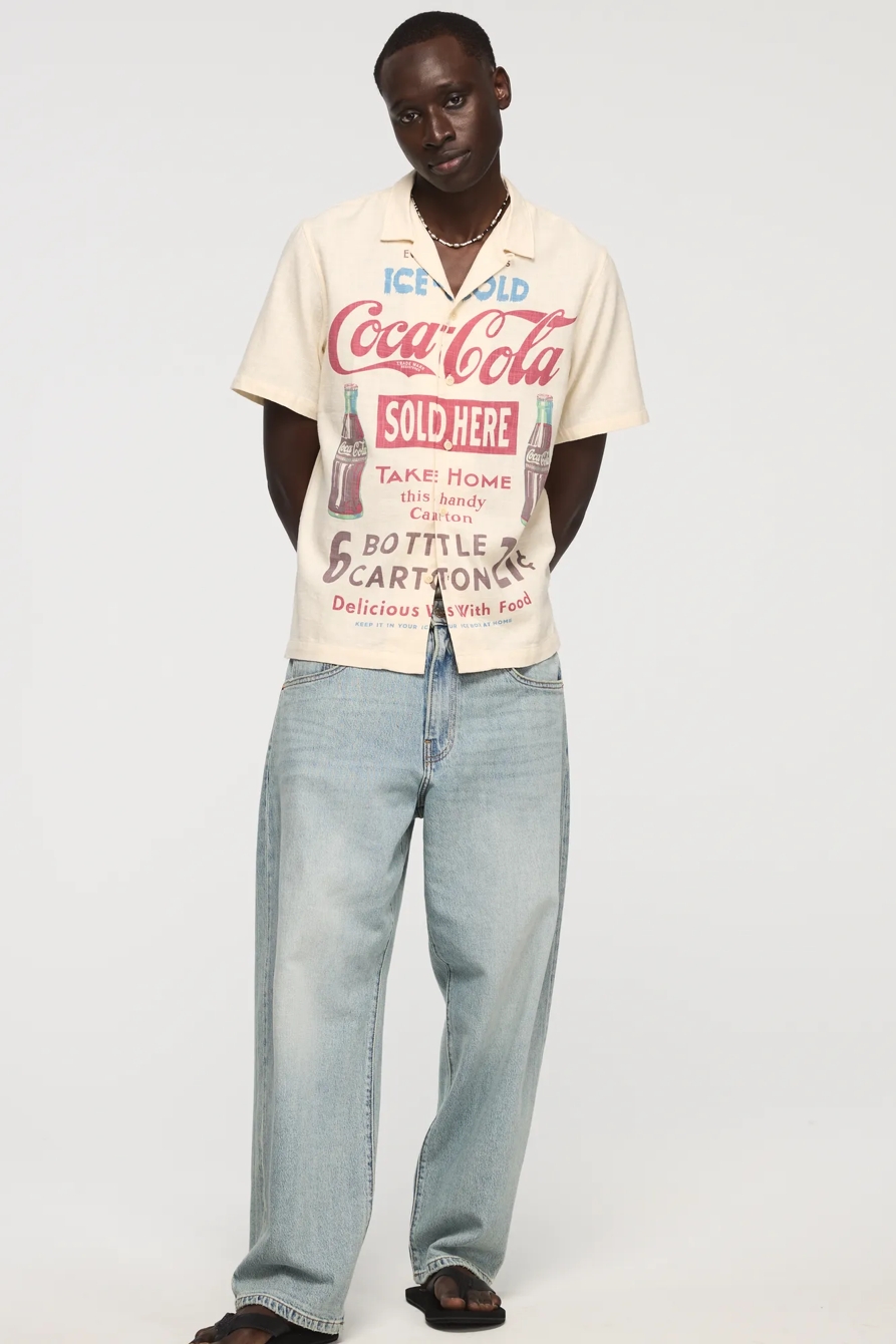 SHORT SLEEVE COCA COLA PRINTED SHIRT, image 5