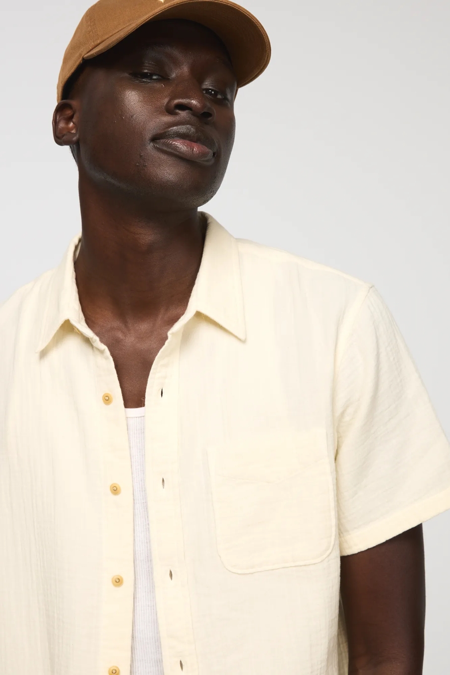 SHORT SLEEVE DOUBLE GAUZE SHIRT, image 2