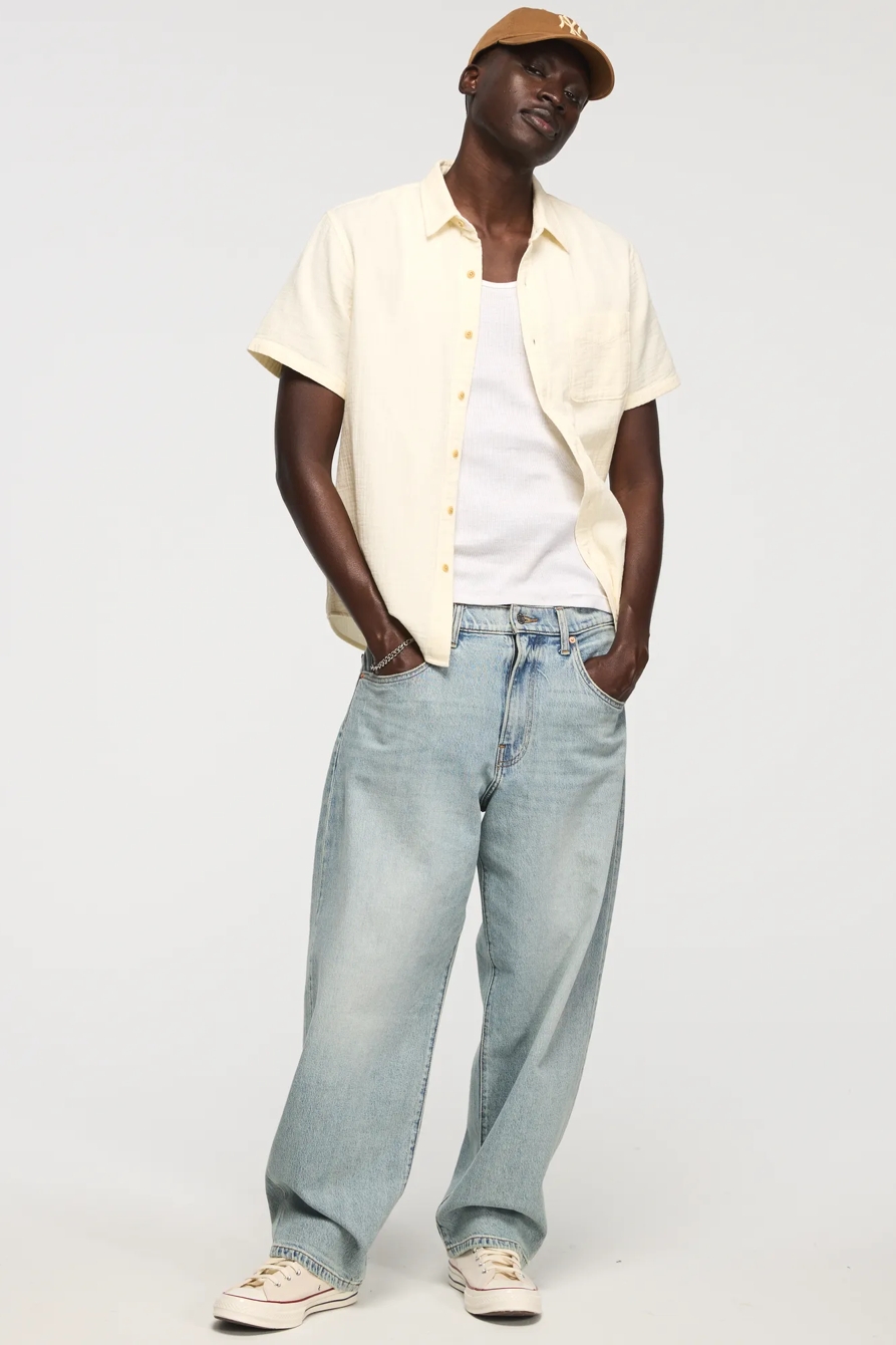 SHORT SLEEVE DOUBLE GAUZE SHIRT, image 5