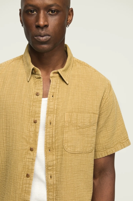 SHORT SLEEVE DOUBLE GAUZE SHIRT, image 1