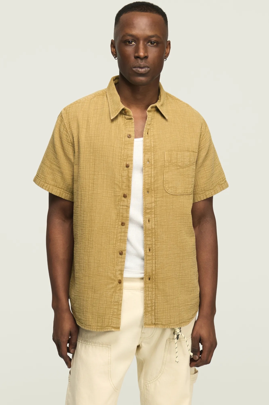 SHORT SLEEVE DOUBLE GAUZE SHIRT, image 2