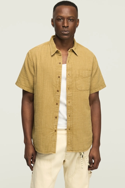 SHORT SLEEVE DOUBLE GAUZE SHIRT, image 2