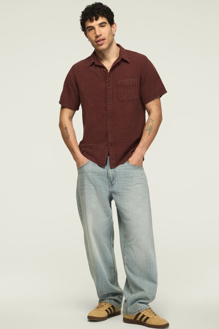 SHORT SLEEVE DOUBLE GAUZE SHIRT, image 1