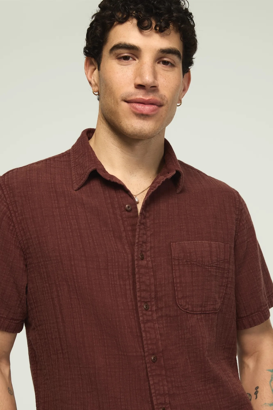 SHORT SLEEVE DOUBLE GAUZE SHIRT, image 2