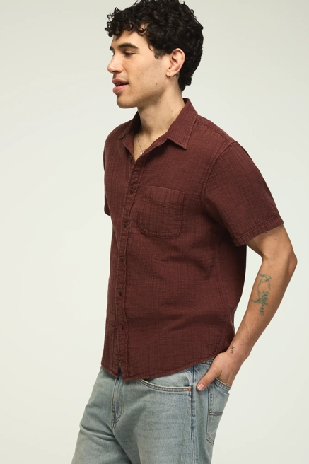 SHORT SLEEVE DOUBLE GAUZE SHIRT, image 4