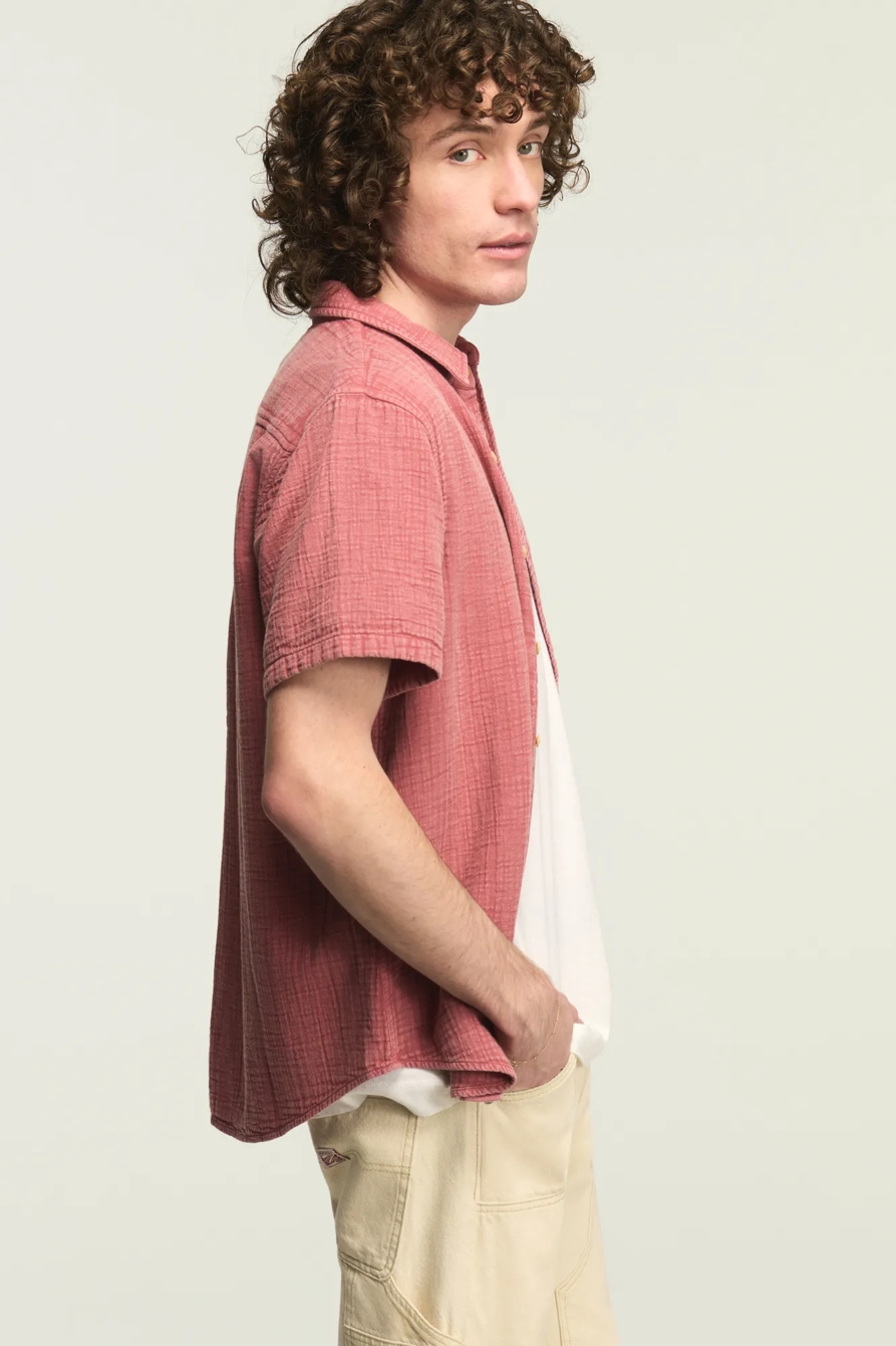 SHORT SLEEVE DOUBLE GAUZE SHIRT, image 4