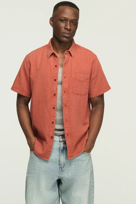 SHORT SLEEVE DOUBLE GAUZE SHIRT, image 1