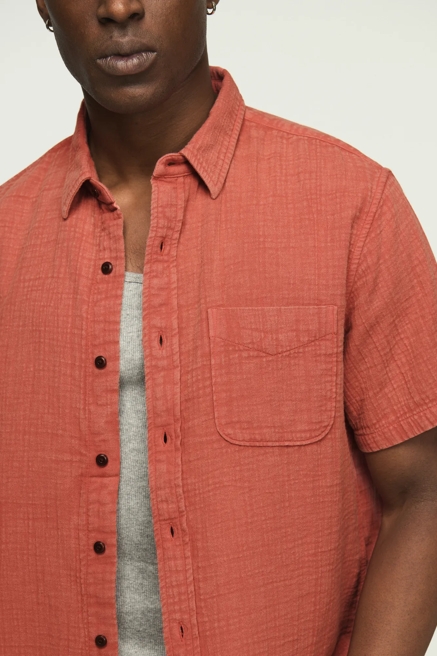 SHORT SLEEVE DOUBLE GAUZE SHIRT, image 2