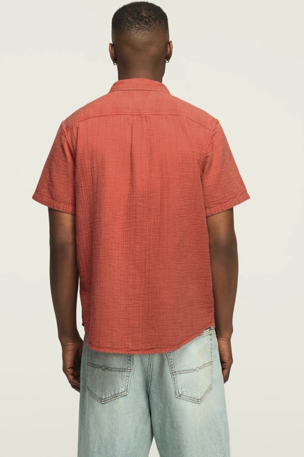 SHORT SLEEVE DOUBLE GAUZE SHIRT, image 4