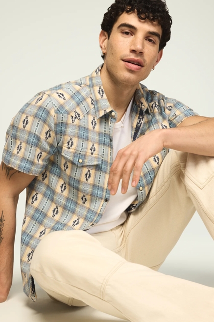 SHORT SLEEVE MESA WESTERN JACQUARD SHIRT, image 1