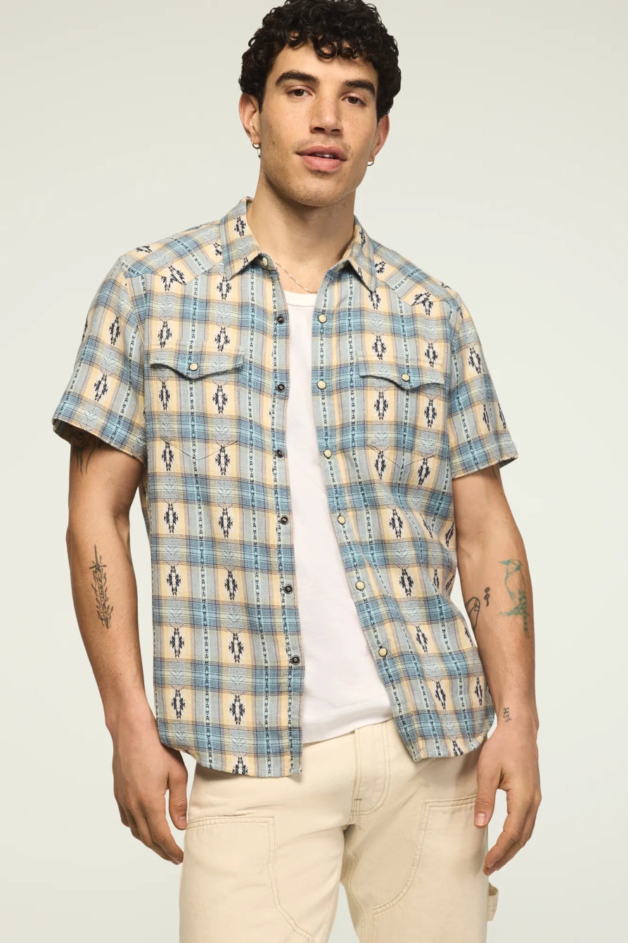 SHORT SLEEVE MESA WESTERN JACQUARD SHIRT, image 2