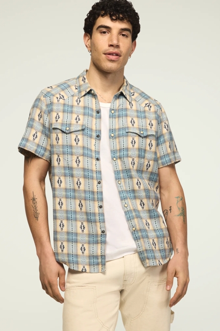 SHORT SLEEVE MESA WESTERN JACQUARD SHIRT, image 2
