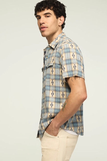 SHORT SLEEVE MESA WESTERN JACQUARD SHIRT, image 4