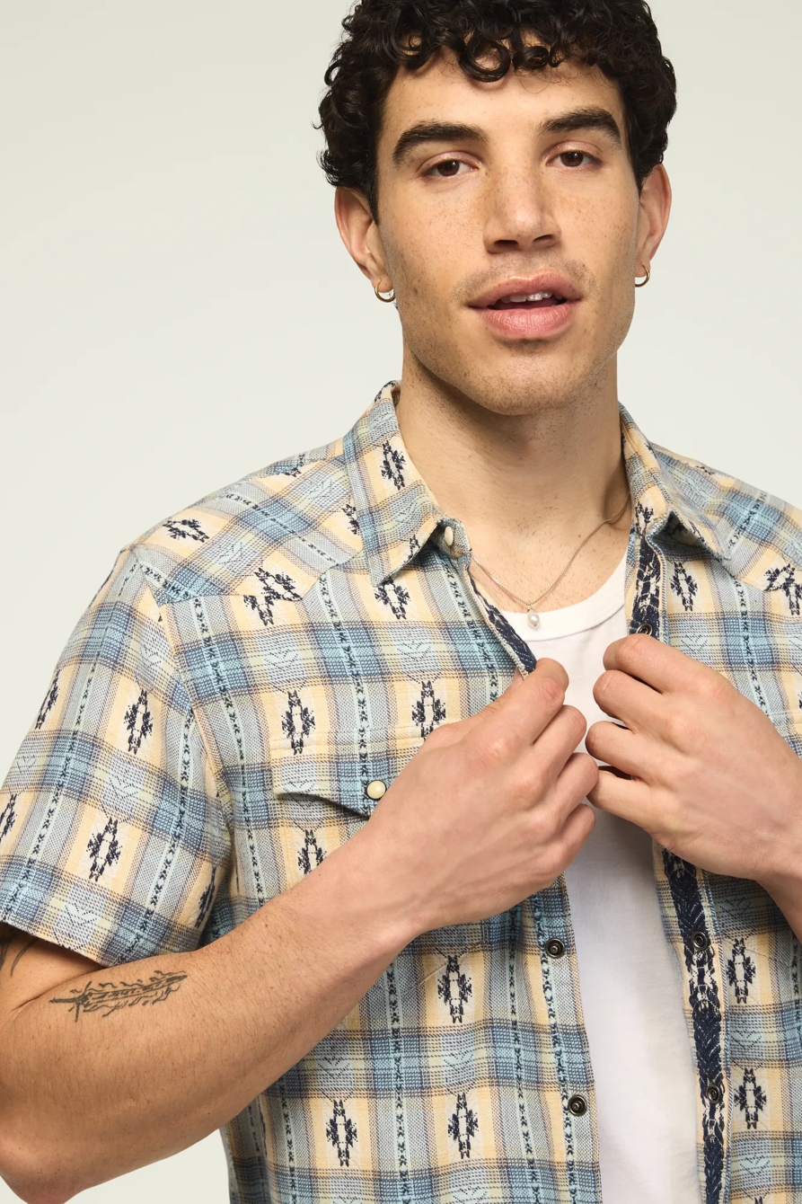 SHORT SLEEVE MESA WESTERN JACQUARD SHIRT, image 5