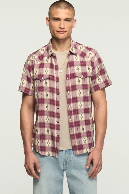 SHORT SLEEVE MESA WESTERN JACQUARD SHIRT, image 1