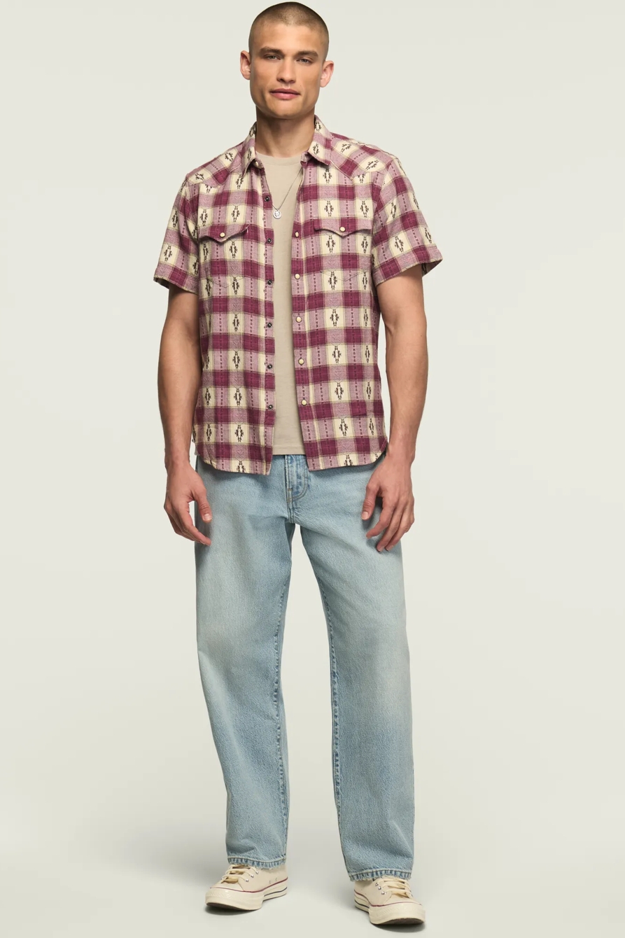 SHORT SLEEVE MESA WESTERN JACQUARD SHIRT, image 2