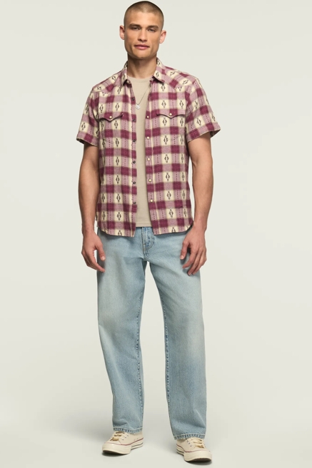 SHORT SLEEVE MESA WESTERN JACQUARD SHIRT, image 2