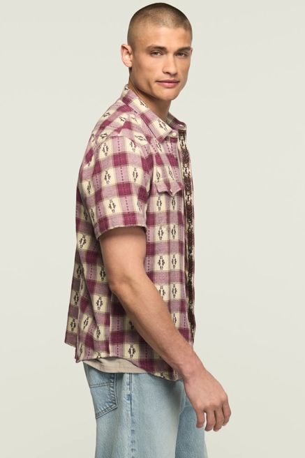 SHORT SLEEVE MESA WESTERN JACQUARD SHIRT, image 4