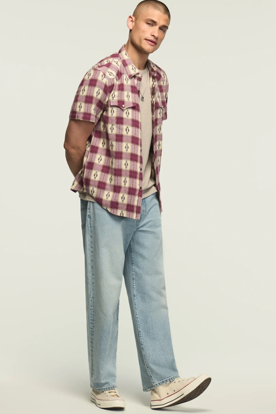 SHORT SLEEVE MESA WESTERN JACQUARD SHIRT, image 6