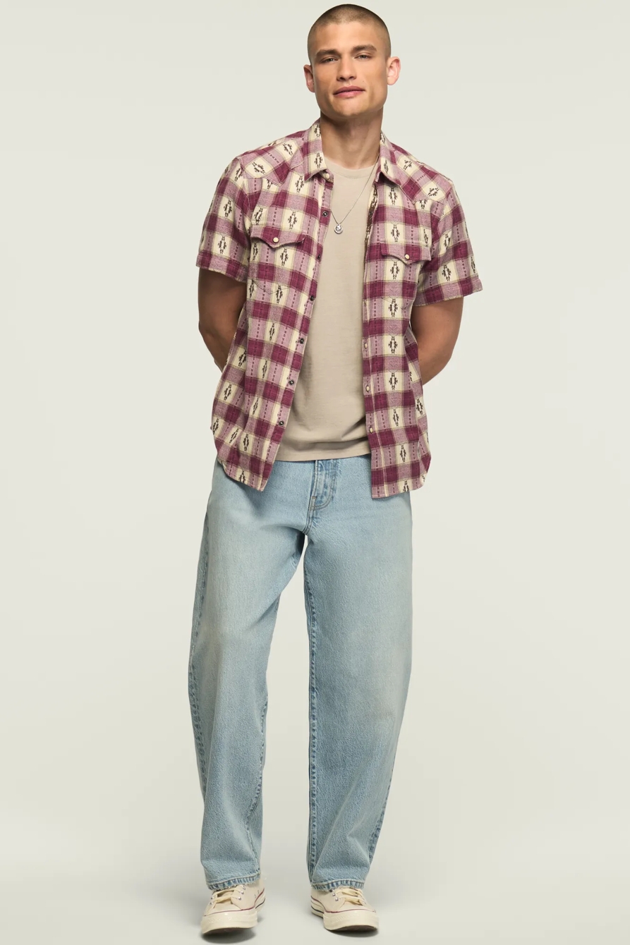 SHORT SLEEVE MESA WESTERN JACQUARD SHIRT, image 7