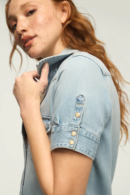 DENIM SHIRT DRESS, image 2