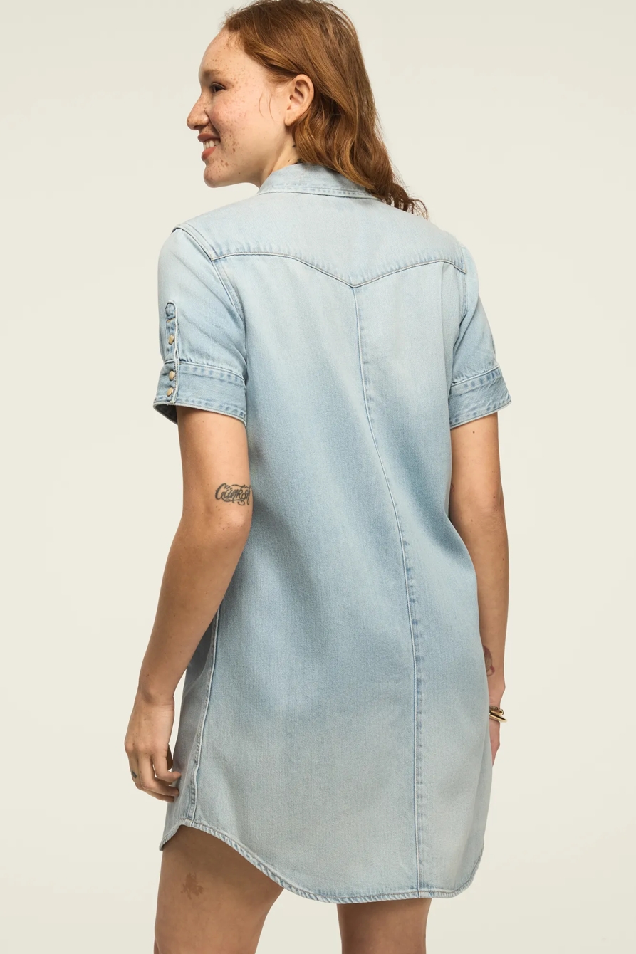 DENIM SHIRT DRESS, image 3