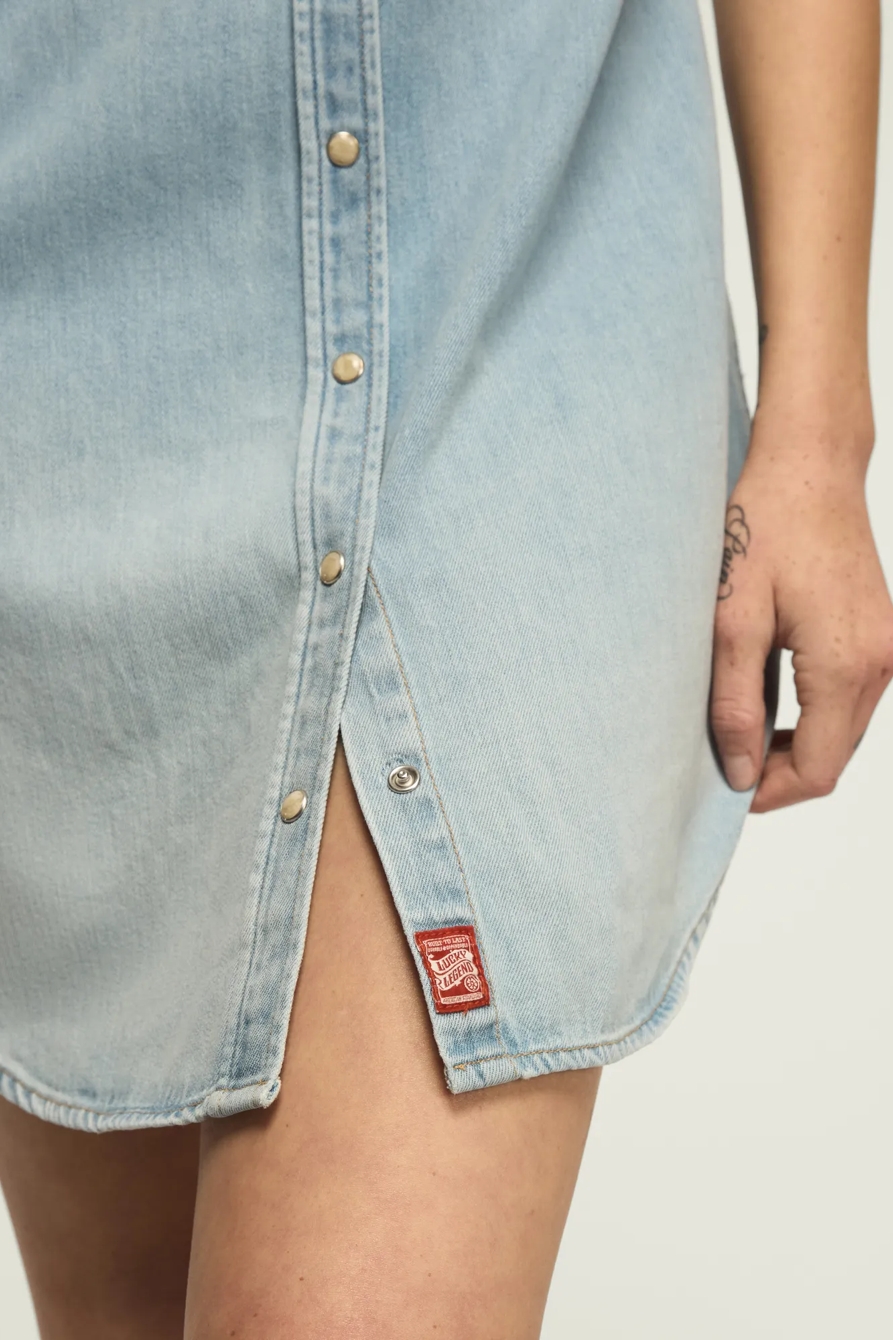 DENIM SHIRT DRESS, image 4